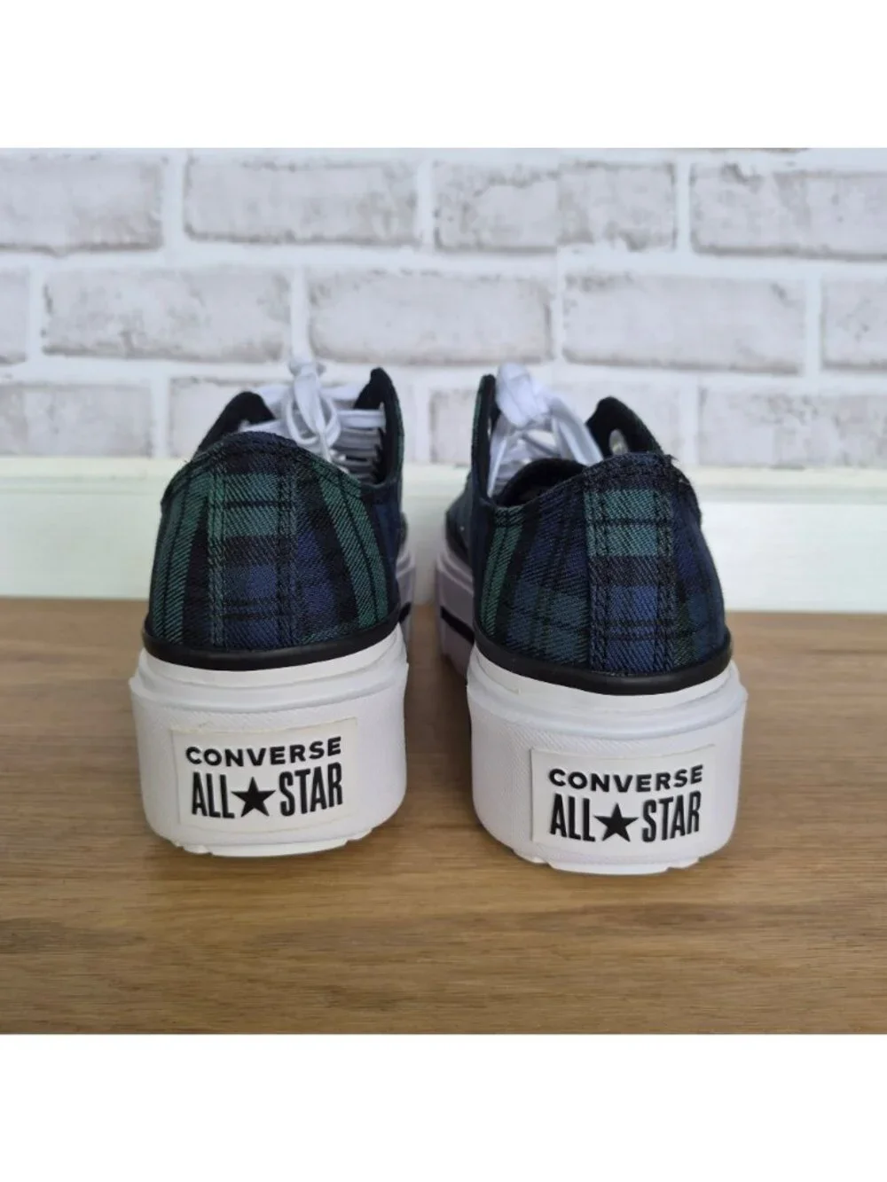 ⭐Converse Lift Double Stack Platform Plaid 9.5 Men's shoes Sneaker Black A16517C